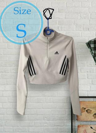 Лонгслив adidas long sleeve crop tee, (р. s)