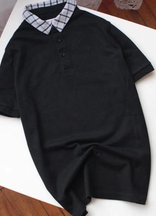 Черная футболка-поло bluezoo 10-11 лет