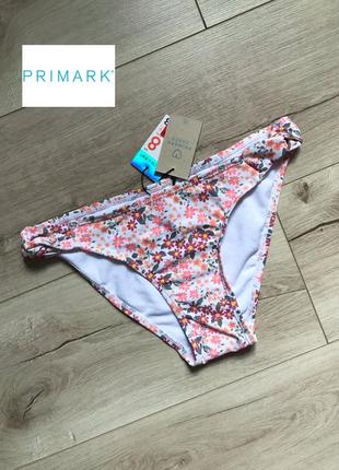 Купальные трусы трусики низ от купальника цветочный принт primark