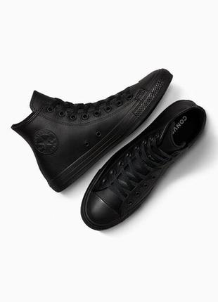 Кеды converse chuck taylor all star leather кроссовки оригинал унисекс3 фото