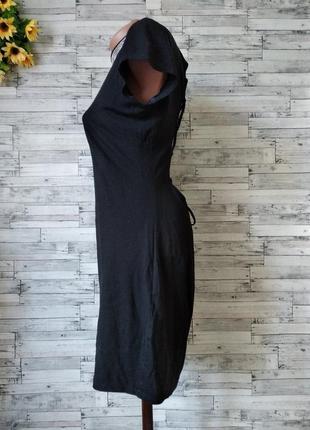 Платье женское mexton с открытой спиной черное4 фото