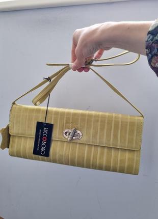 Кожаная сумка клатч, сумка кроссбоди, брендовая сумка2 фото