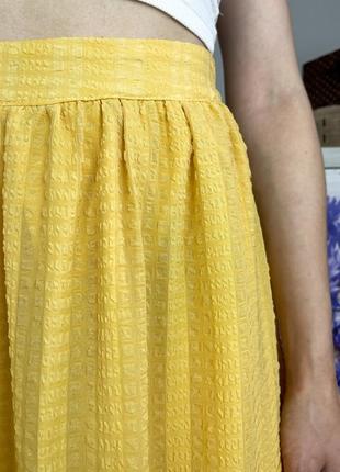 Шикарная ярусная желтая юбка макси 1+1=33 фото