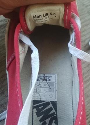 Продаються кеди vans кеди оригінал червоного кольору4 фото