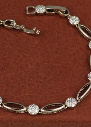 Браслет xuping jewelry эквилибр 19 см 5 мм серебристый