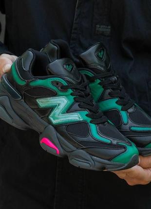 Чоловічі кросівки new balance 9060 black green 41-42-43-44