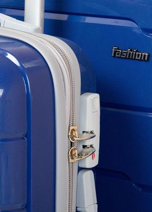 Комплект валіз 3 шт abs-пластик fashion 810 blue2 фото