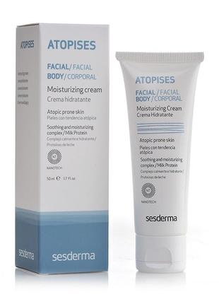 Зволожувальний крем sesderma atopises moisturizing cream 50 мл