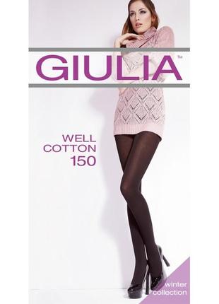 Коричневые плотные колготки