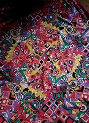 Яркий шелковый платок италия5 фото