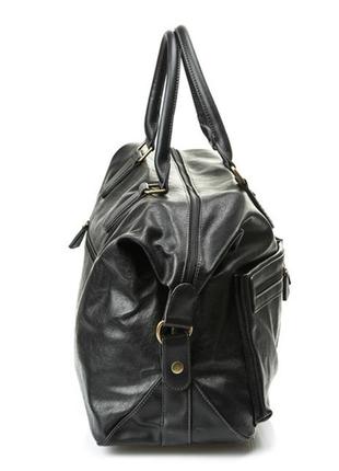 Чоловіча дорожня стильна сумка david jones (355) чорна4 фото