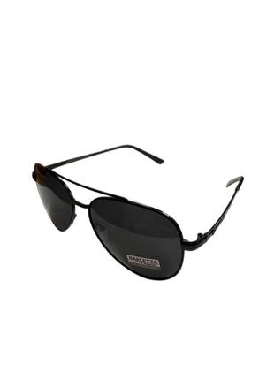 Сонцезахисні окуляри чорні авіатори чоловічі пляжні2 фото