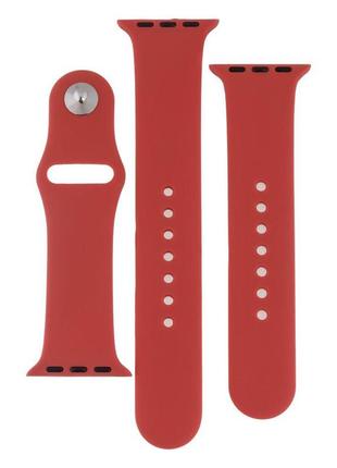 Ремінець для apple watch band silicone two-piece 38/40/41 mm колір 25, camelia