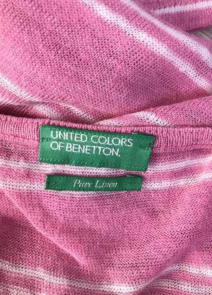 United colors of benetton. лёгкая кофточка, 💯%тонкий лён.7 фото