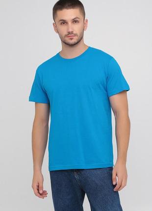 Мужская синяя футболка stedman на обхват груди 116см размер xl