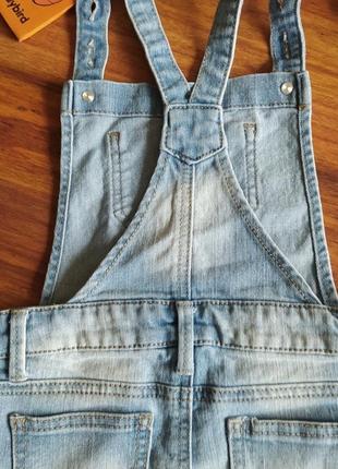 Модный джинсовый комбез шорты cat&amp;jack на 4-5 лет3 фото