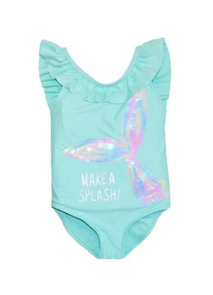 Стильний гарний купальник з нереальною спинкою та паєтками, primark, 104-110см, 4-5 років
