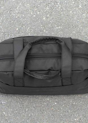 Спортивная сумка nike just do it найк черная тканевая для спортзала и фитнеса качественная на 27 литров6 фото