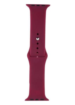 Ремешок для apple watch band silicone one-piece size-s 42/44/45/49 mm цвет 63, garnet