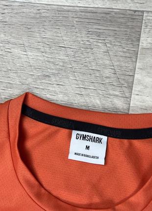 Gymshark футболка м размер спортивная оранжевая2 фото