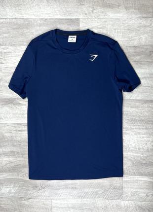 Gymshark футболка м размер синяя спортивная