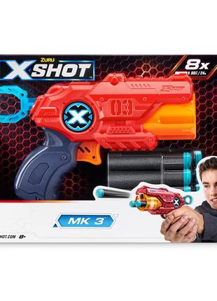 X-shot red скорострельный бластер excel excel mk 3