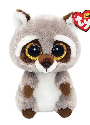 Мягкая игрушка ty beanie boos енот oakie (36375)