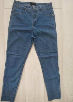Брюки джинсовые, стрейч 46 размер