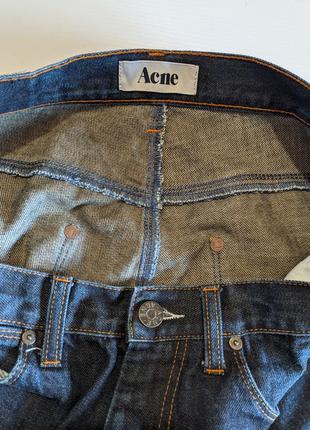 Джинсы acne max raw denim сырой деним6 фото