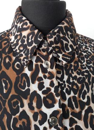 Блуза рубашка, леопардовый принт.2 фото