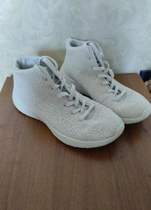 Кроссовки сникерсы хайтопы skechers