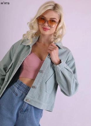 Вельветова куртка. 42-46р1 фото