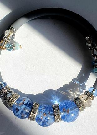 Шикарный браслет муранское стекло.