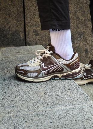 Nike zoom vomero 5 brown white, кроссовки мужественный найк зум, кроссовки мужские найк зум