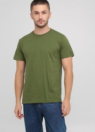 Мужская футболка олива хлопок 100% на обхват груди 128см размер 3xl