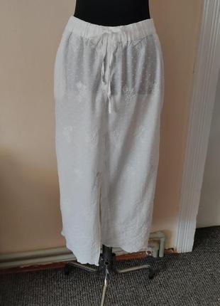 Штани літні жіночі стильні  легенькі вишивка