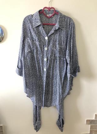 Натуральный легкий стильный костюм