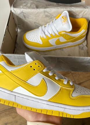 Кросівки жіночі nike sb dunk low yellow7 фото