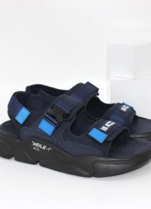 Літні чоловічі сандалі на липучках