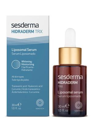 Зволожувальна сироватка з вибілювальним ефектом sesderma hidraderm trx liposomal serum 30 мл1 фото