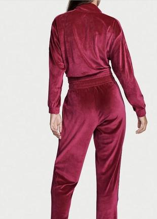 Оксамитовий костюм 3в1 рубчік victoria's secret ribbed velour 3-piece tracksuit set4 фото