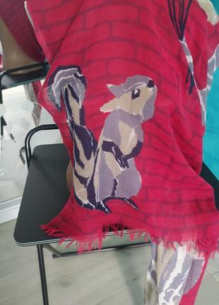 Шарф брендовий, тонка шерсть