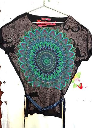 Летняя женская футболка бренда desigual роз.s