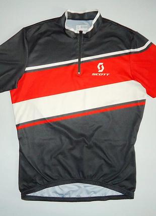 Велофутболка велоджерсі scott downhill trail mtb cycling jerseys (l)