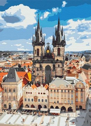 Картина по номерам "ратуша праги" brushme bs51600 40х50 см
