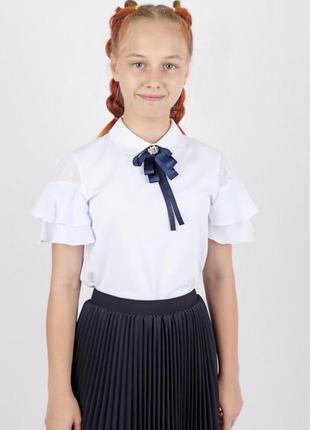 Школьная блузка deloras на девочку4 фото