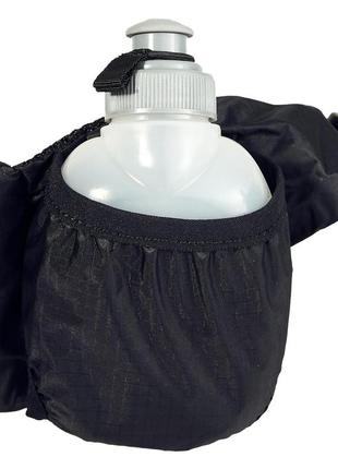 Сумка на пояс беговая asics runners bottlebelt black one size (3013a148-014)3 фото