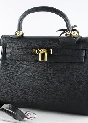 Женская кожаная сумка hermes kelly3 фото