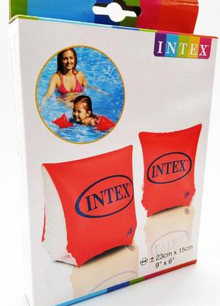 Нарукавники надувные intex | детские нарукавники для плавания 23 см*15 см, 3-6 лет3 фото