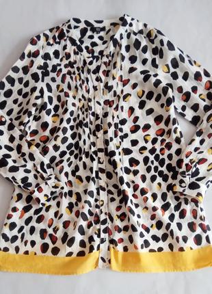 Яскрава леопардова блуза/ сорочка   від riu paris